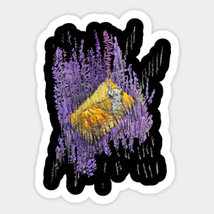 Lavender Hound Sticker